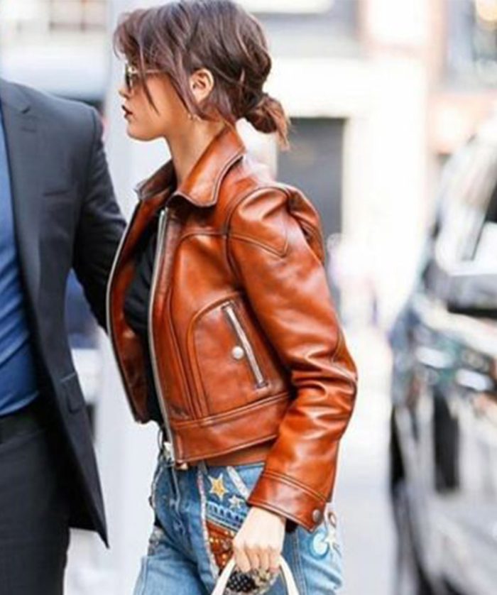 Selena Gomez Women Leather Jacket Sale