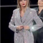 Taylor Swift Eras Tour Silver Sequin Blazer