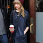 Taylor Swift Women Fashion Blue Wool Coat