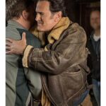Ash vs Evil Dead Evil Ash Aviator Shearling Leather Jacket