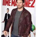 Christ Pratt Brown Biker Leather Jacket