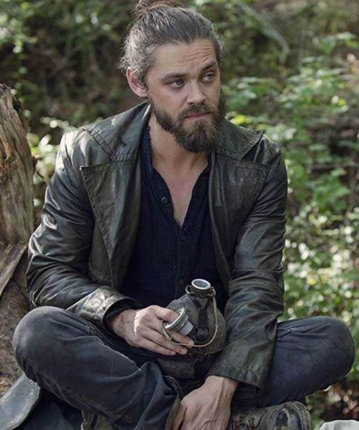 The Walking Dead Tom Payne Trench Brown Coat