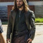 The Walking Dead Tom Payne Trench Leather Coat