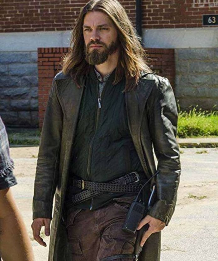 The Walking Dead Tom Payne Trench Leather Coat