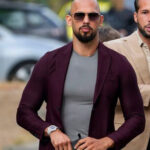 Andrew Tate Top G Cobra Maroon Blazer