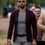 Andrew Tate Top G Maroon Blazer