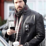 Ben Affleck Black Leather Jacket - Image 2