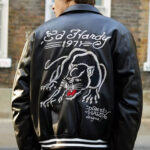 Ed Hardy Black Leather Jacket