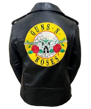 Gun N Roses Black Axl Rose Leather Jacket