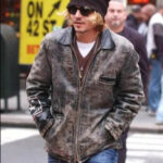 Johnny Depp Distressed Brown Jacket