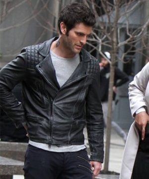 Alan Powell Quantico Mike McQuigg Leather Jacket