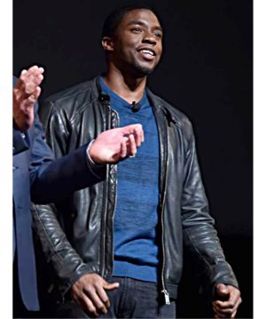 Chadwick Boseman Grey Jacket