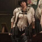 Devil May Cry 5 Lady White Cropped Leather Jacket