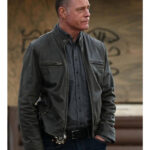 Jason Beghe Chicago P.D. Hank Voight Distressed Leather Jacket