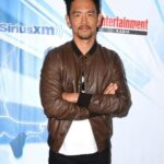 John Cho Brown Bomber Leather Jacket