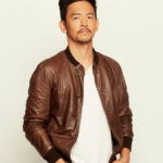 John Cho Brown Leather Jacket