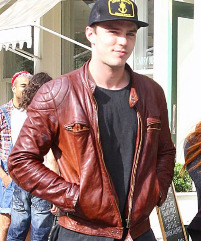 Nicholas Hoult Mad Max Fury Road Nux Brown Jacket - USA Leather Factory