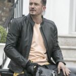 Orlando Bloom Biker Leather Jacket
