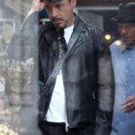 Robert Downey Jr Biker Leather Jacket