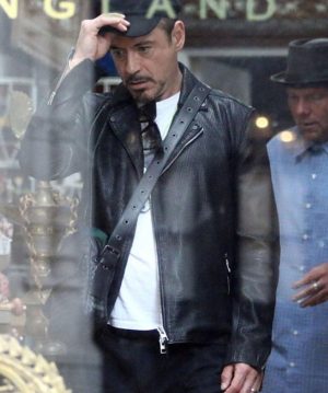 Robert Downey Jr Biker Leather Jacket
