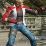Tekken 6 Leo Kliesen Red and White Leather Jacket