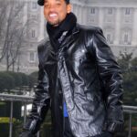 Will Smith Black Leather Blazer
