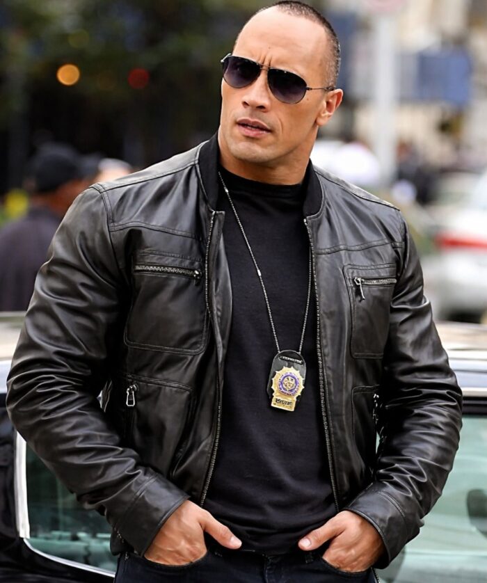 Dwayne Johnson The Other Guys Leather Jacket