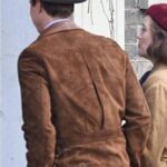 Brad Pitt Allied Max Vatan Brown Suede Leather Jacket