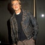 Brad Pitt Black Leather Jacket