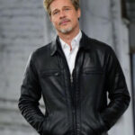 Brad Pitt Black Trucker Jacket