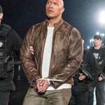 Dwayne Johnson Rampage Brown Leather Jacket