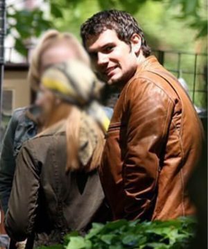 Henry Cavill Whatever Works Brown Leather Jacket