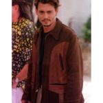 Johnny Depp Men Brown Wool Jacket