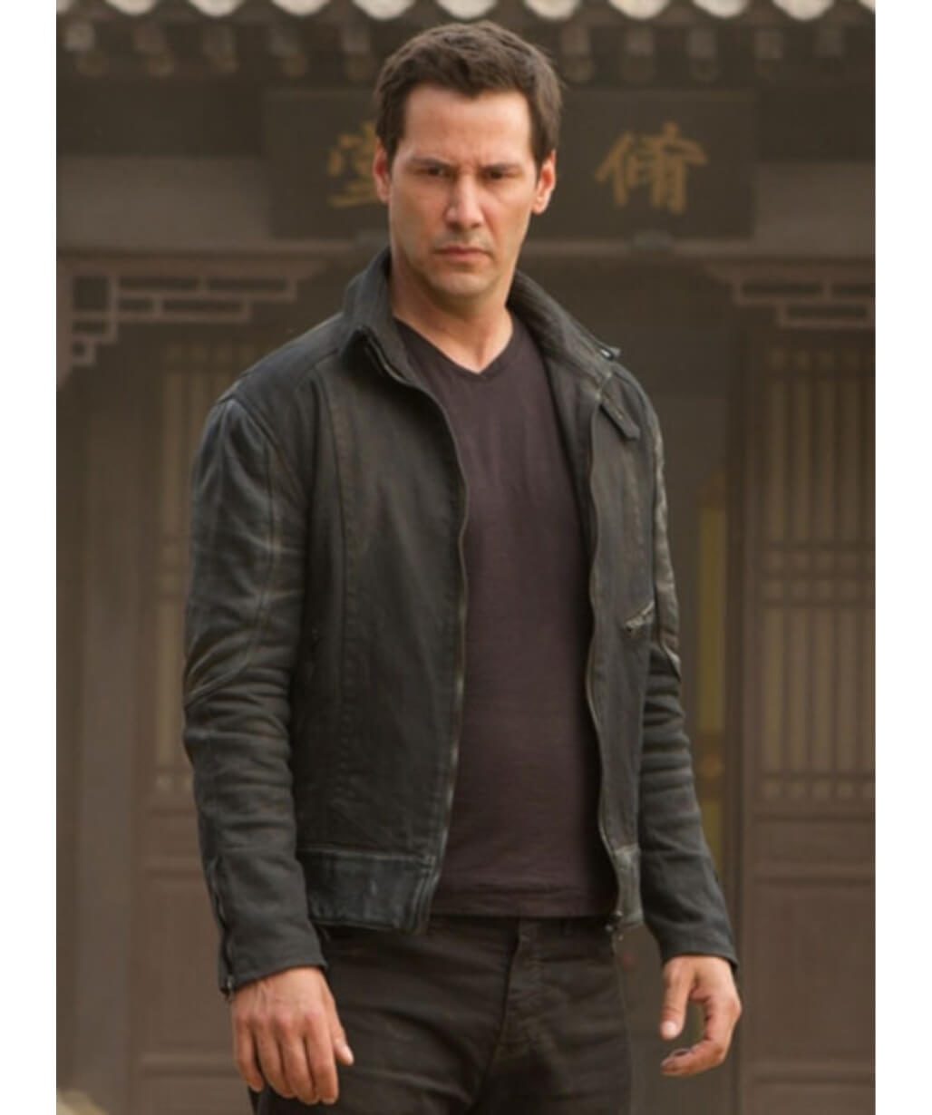 Keanu Reeves Man of Tai Chi Donaka Mark Jacket - USA Leather Factory