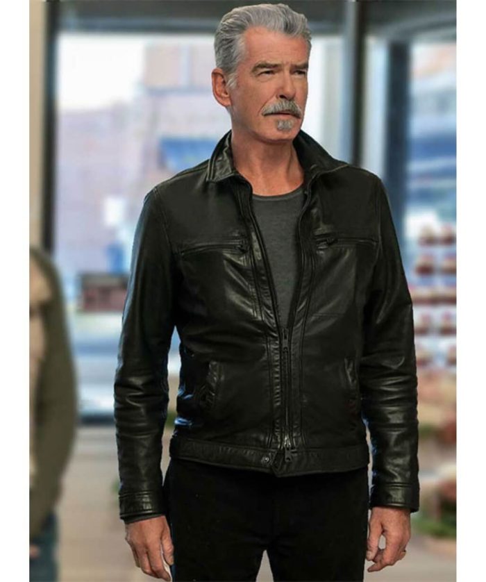 Pierce Brosnan The Out Laws Billy McDermott Black Jacket