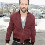 Ryan Reynolds Bomber Suede Leather Jacket