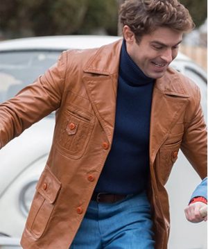 Extremely Wicked, Shockingly Evil, and Vile Zac Efron Leather Blazer