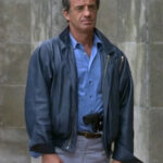 Jean-Paul Belmondo The Professional Blue Leather Jacket