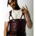 Tupac Amaru Shakur Strap Leather Vest