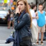 Amy Adam Bomber Leather Jacket