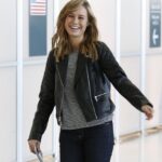 Brie Larson Black Quilted Leather Jacket