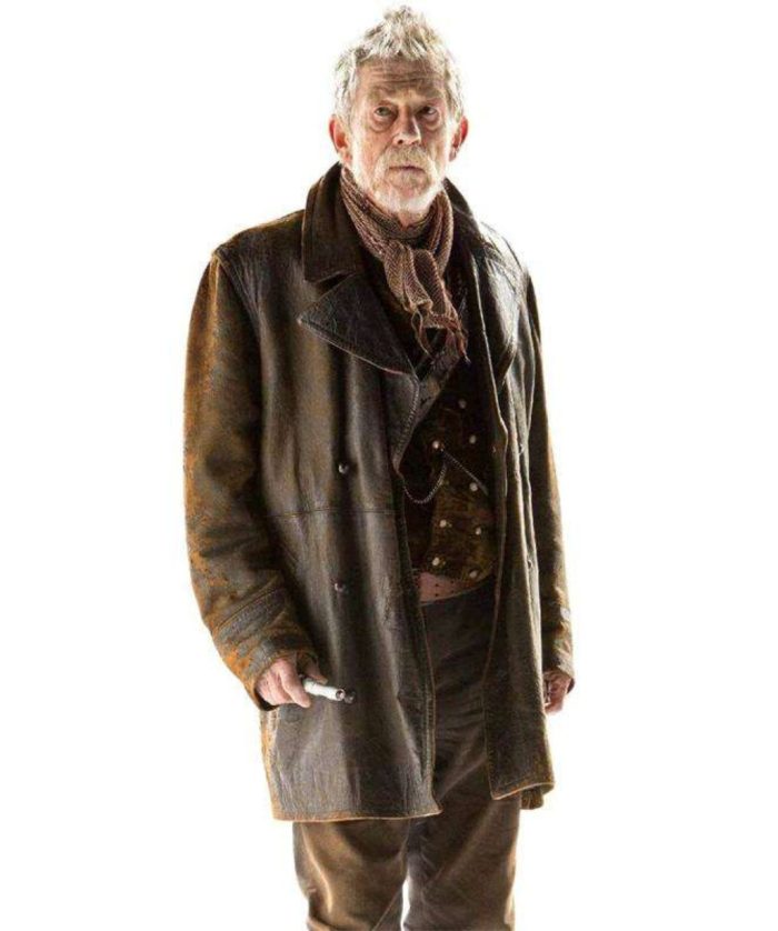 Doctor Who John Hurt Brown Leather Coat