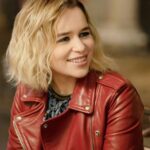 Emilia Clarke Last Christmas Kate Leather Jacket