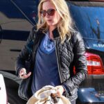 Emily Blunt Black Quilted Leather Jacket
