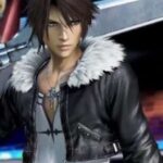 Final Fantasy 8 Squall Leonhart Black Leather Jacket