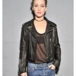 Jennifer Lawrence Black Biker Jacket