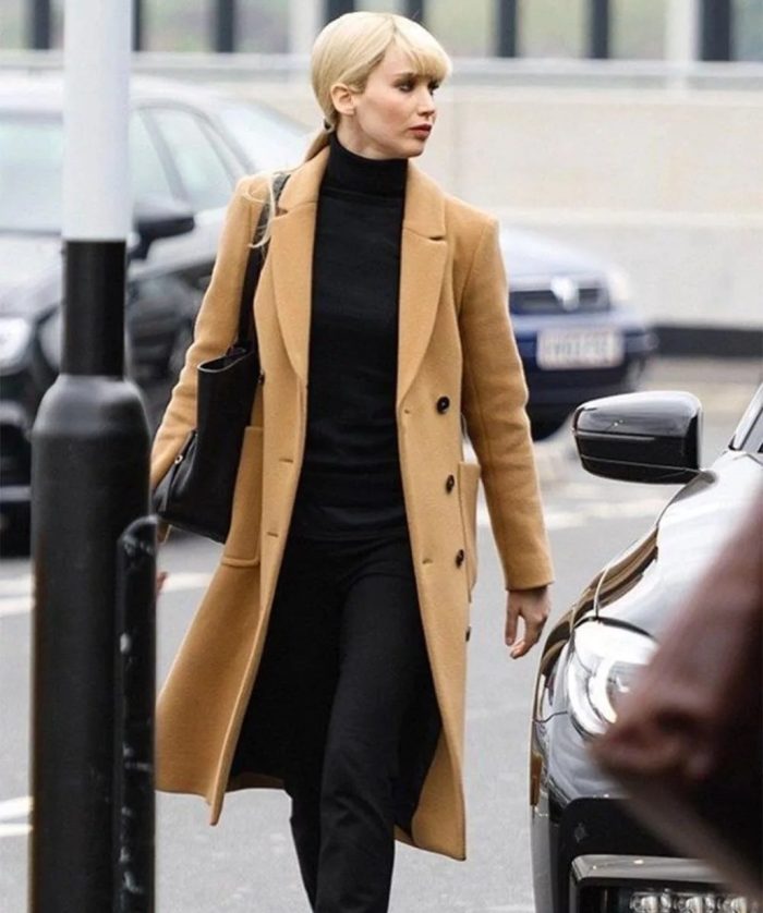 Jennifer Lawrence Red Sparrow Brown Trench Coat