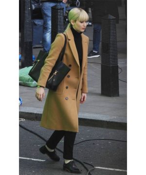 Jennifer Lawrence Red Sparrow Brown Wool Coat