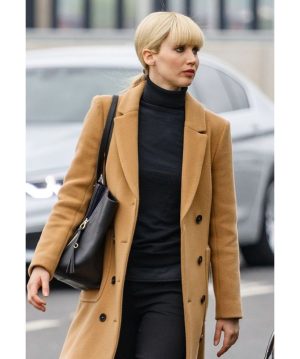 Jennifer Lawrence Red Sparrow Long Wool Coat