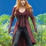 Scarlet Witch Leather Coat Cosplay Costume